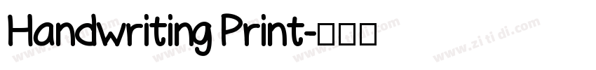 Handwriting Print字体转换